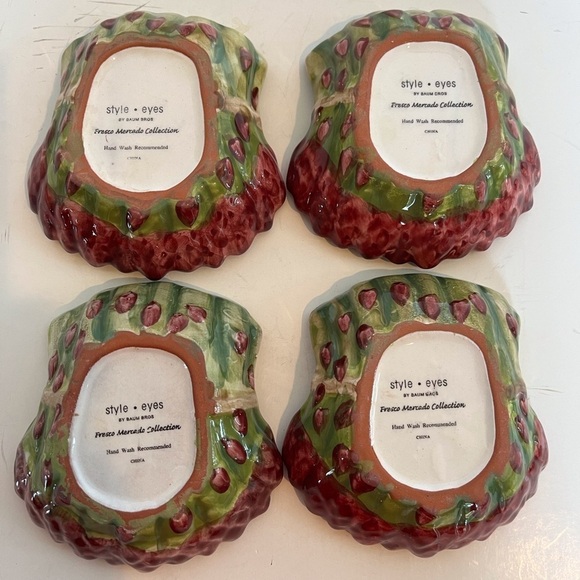 Fresco Mercado Asparagus Shaped Olive Oil Cruet with 4 Dip Saucers - Picture 8 of 14